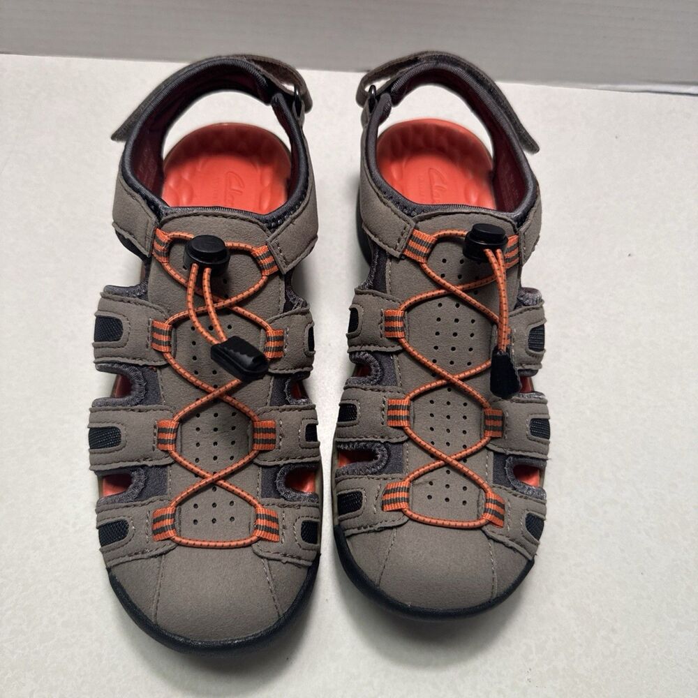 New Clarks Women Tuvia Melon Fisherman Sandals Size 6.5 Shoes Tan Hiking Trail